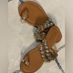 Jeweled sandals